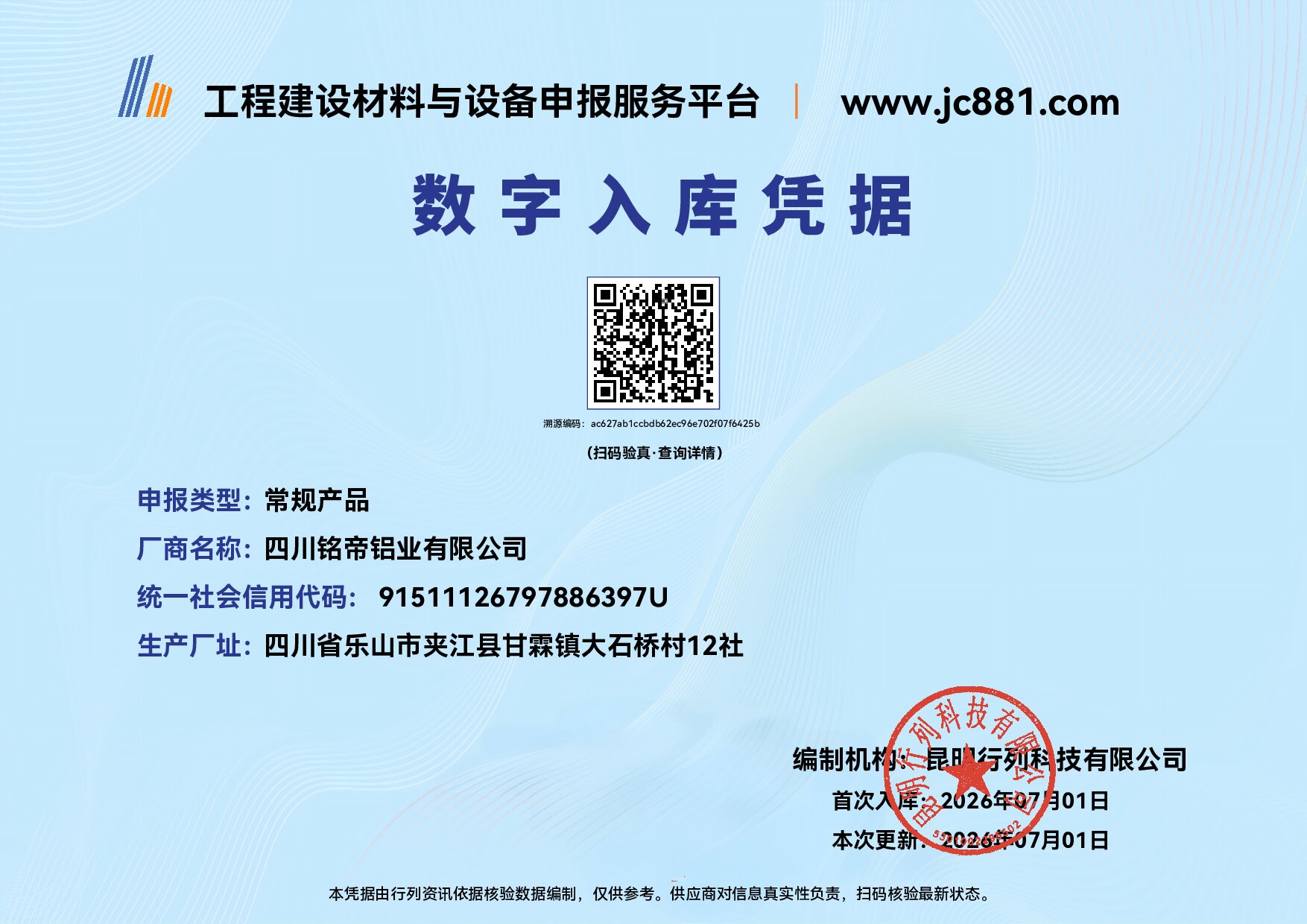 Certificate QR Code